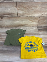 NEW Carter's Short Sleeve Shirts 2pk Yellow sz 3m