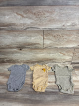 Carter's 3pk Striped Bodysuit Set Yellow sz Newborn