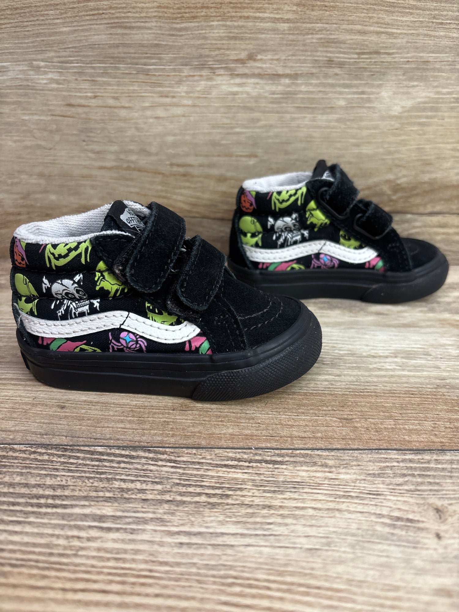 Vans SK8-Mid Reissue V 'Trippy Drip' Sneakers Black sz 3.5c