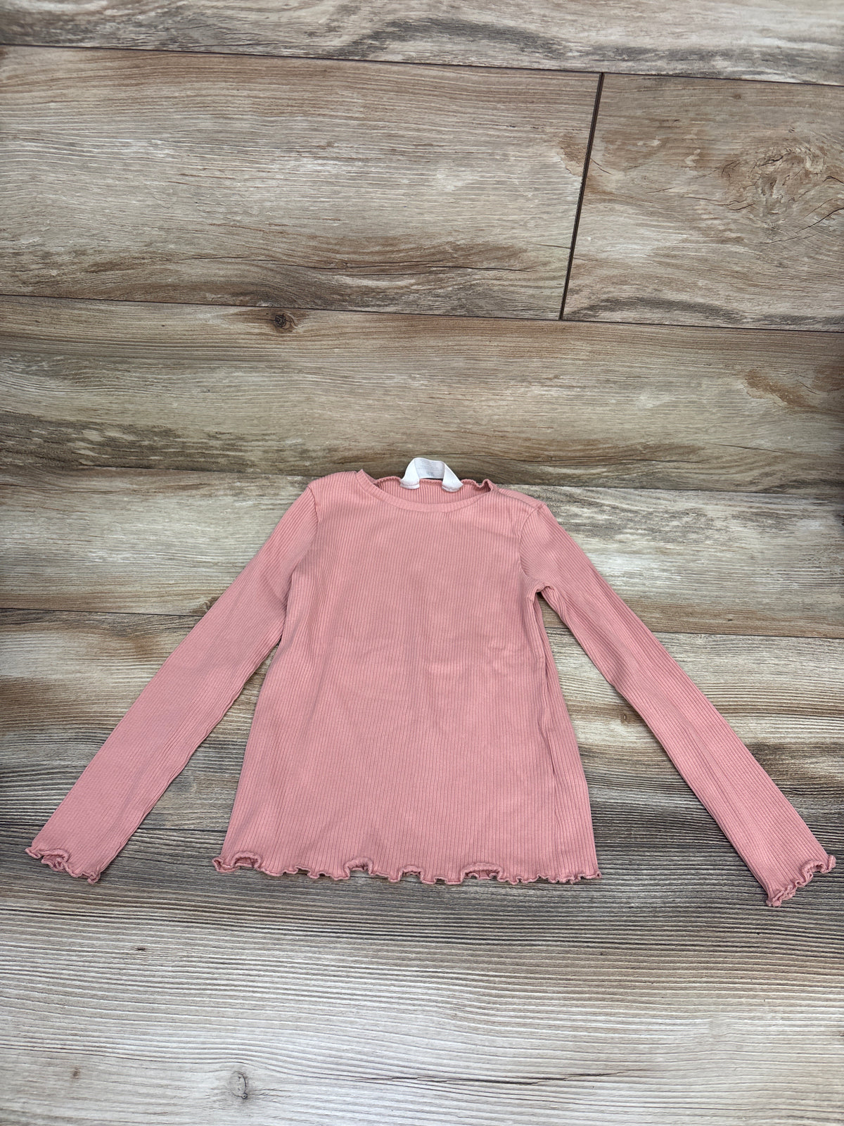H&M Ribbed Long Sleeve Shirt Pink sz 5/6T