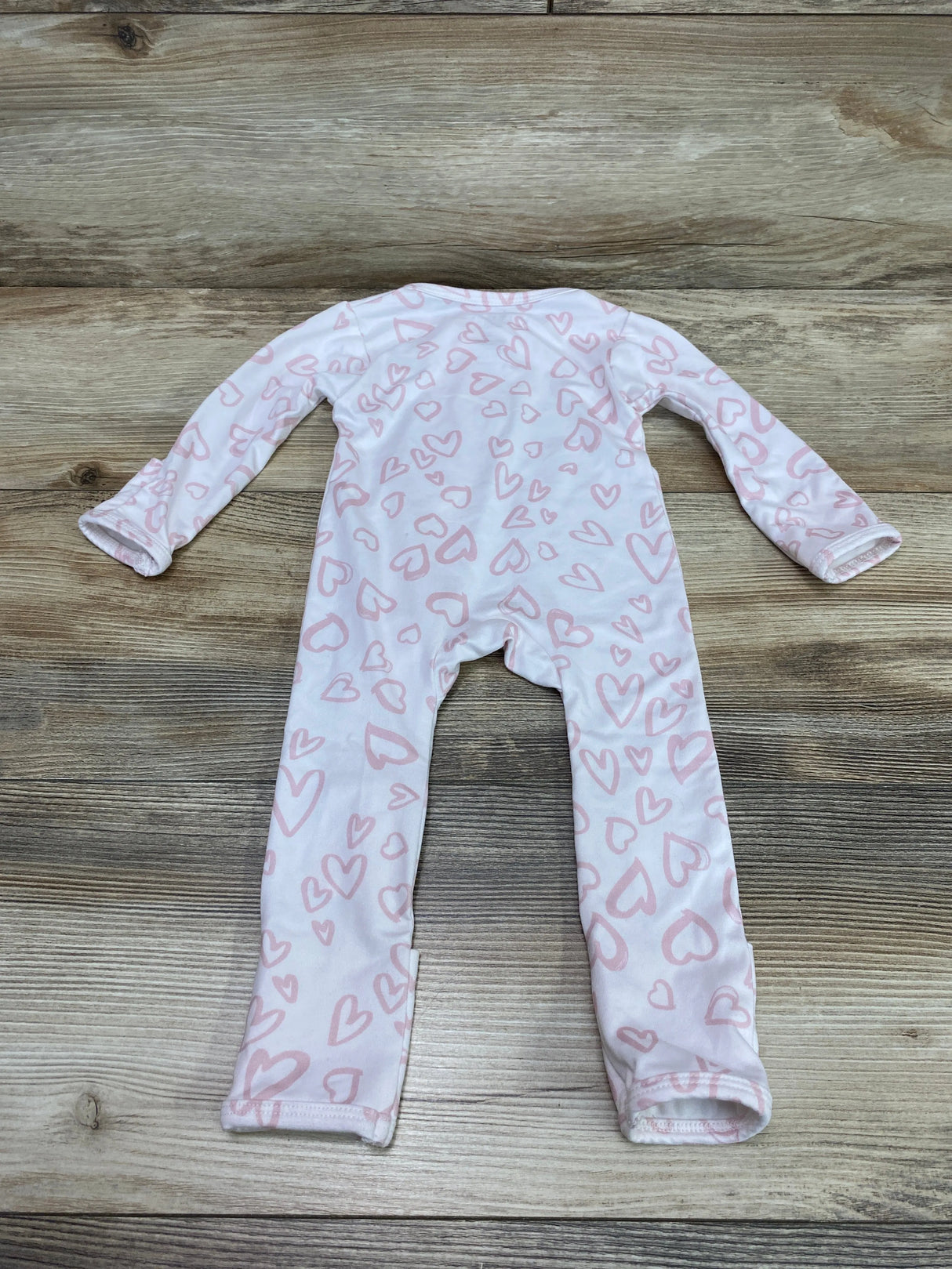 Mason Grey Mini Heart Print Onesie Pink sz 0-3m