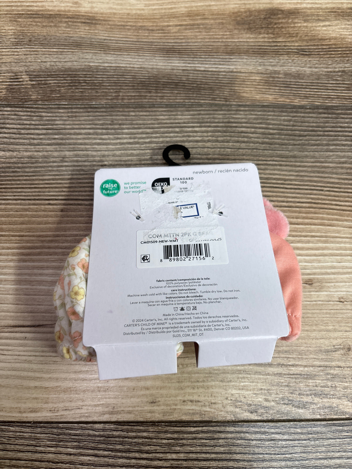 NEW Child Of Mine 2pk Mittens sz Newborn
