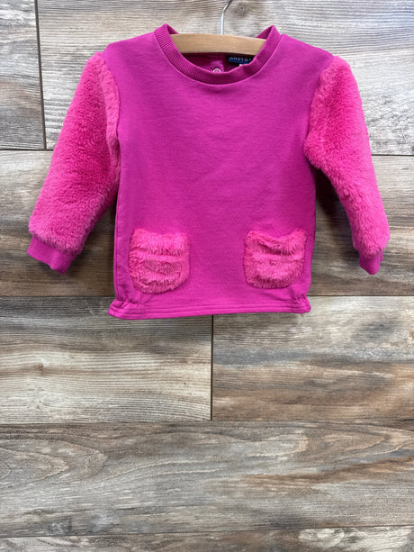 Andy & Evan Plush Sweatshirt Pink sz 12-18m - Me n Mommy To Be