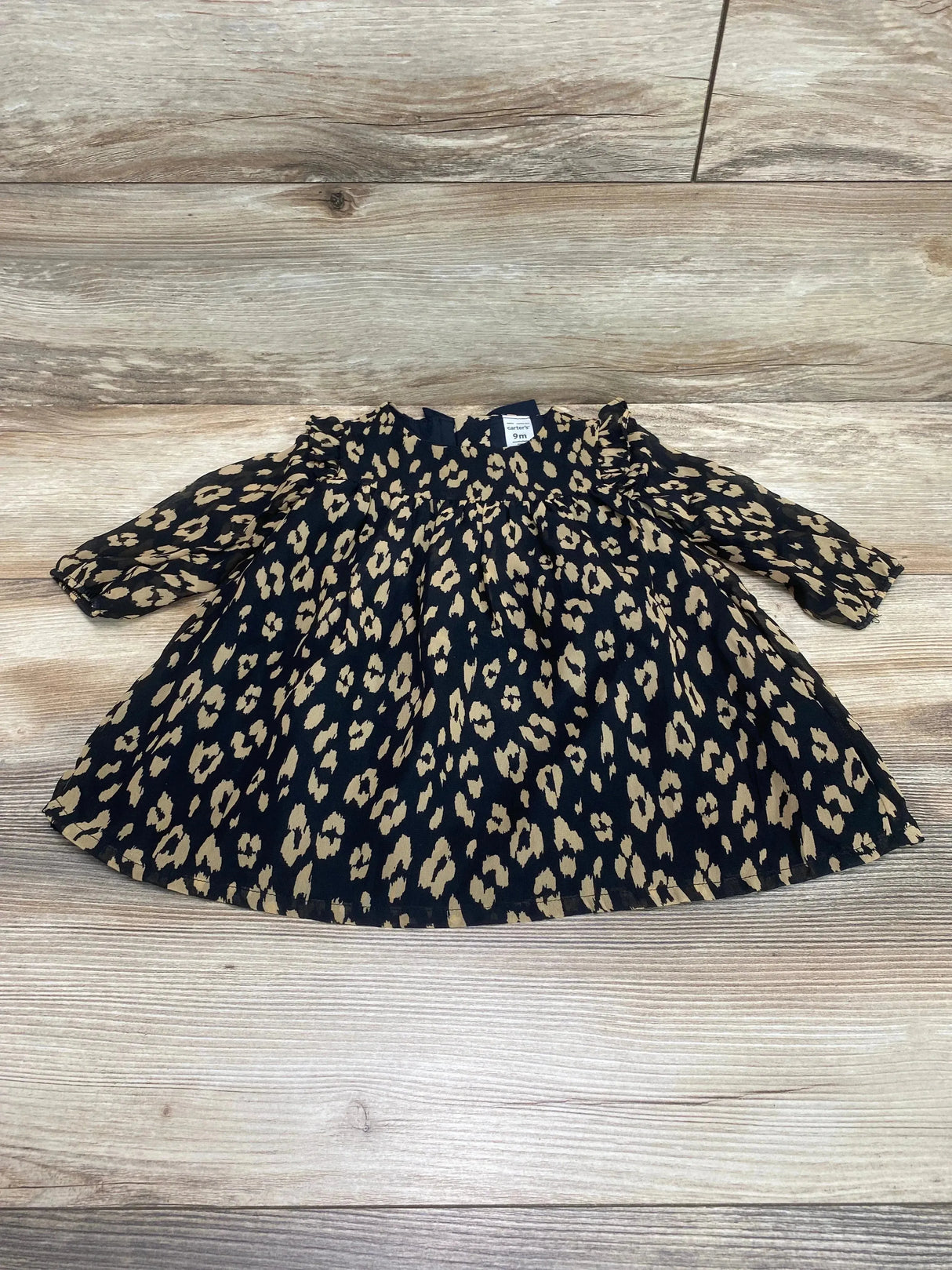 Carter's Leopard Print Dress Black sz 9m