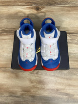 Jordan 6 Rings TD 'White True Blue' Sneakers sz 8c