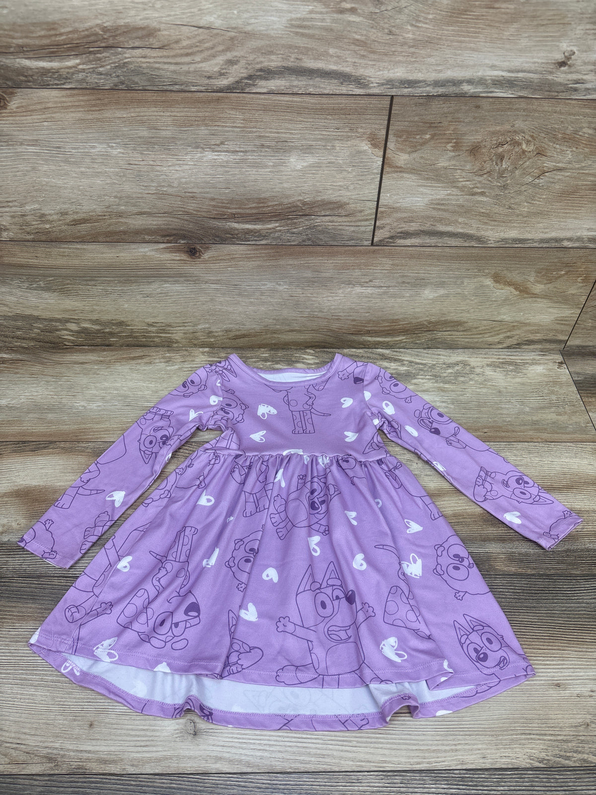 Bluey Long Sleeve Dress Purple sz 2T