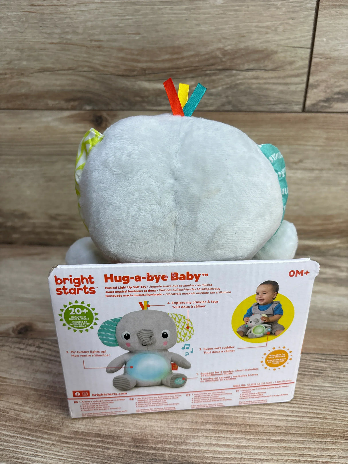 NEW Bright Starts Hug-a-Bye Baby Elephant