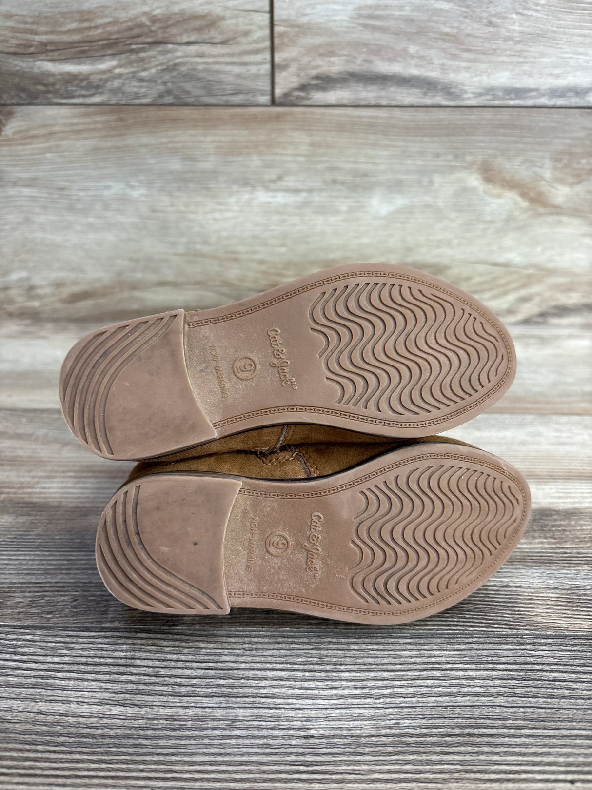 Cat & Jack Penelope Zipper Booties Cognac sz 9c