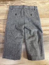 Janie & Jack Herringbone Wool Pant in Dolphin Grey sz 12-18m