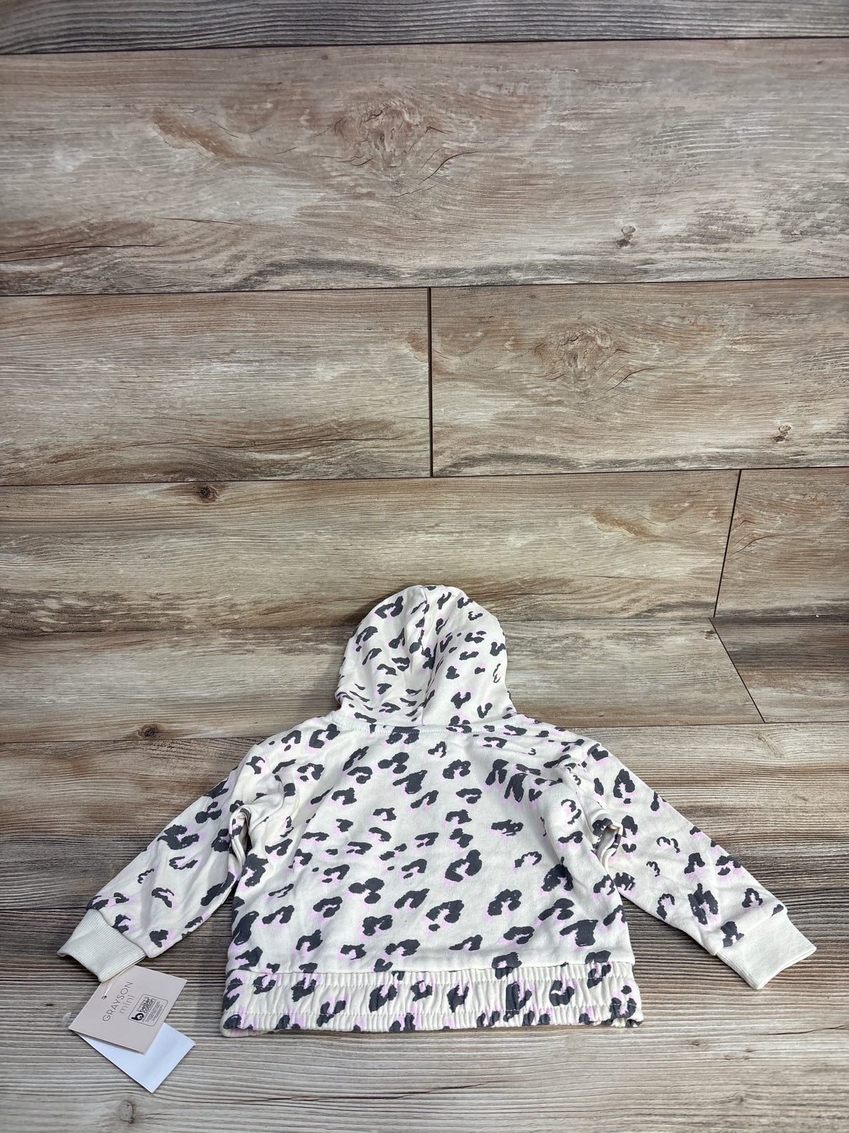 NEW Grayson Mini Leopard Print Pull Over Sweater White sz 18m