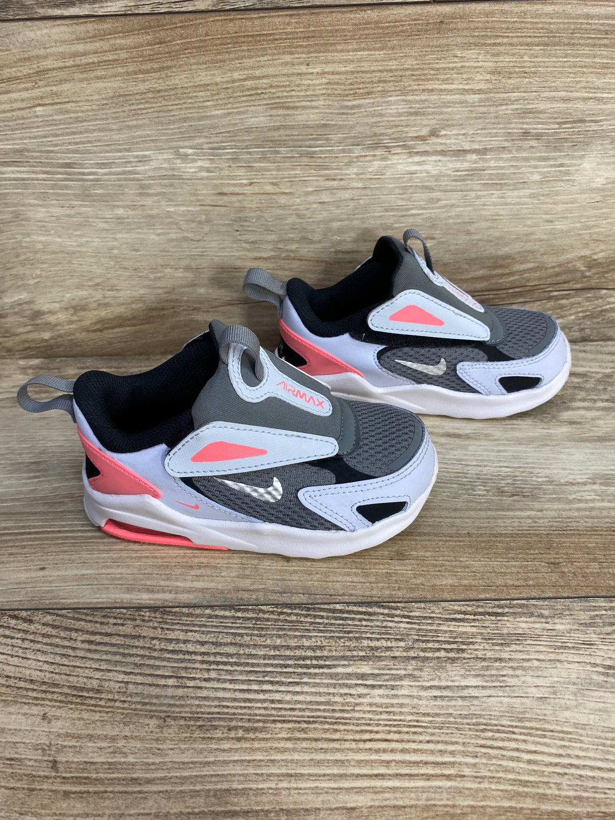 Air Max Bolt TD 'Smoke Grey Pink' Sneakers sz 7c