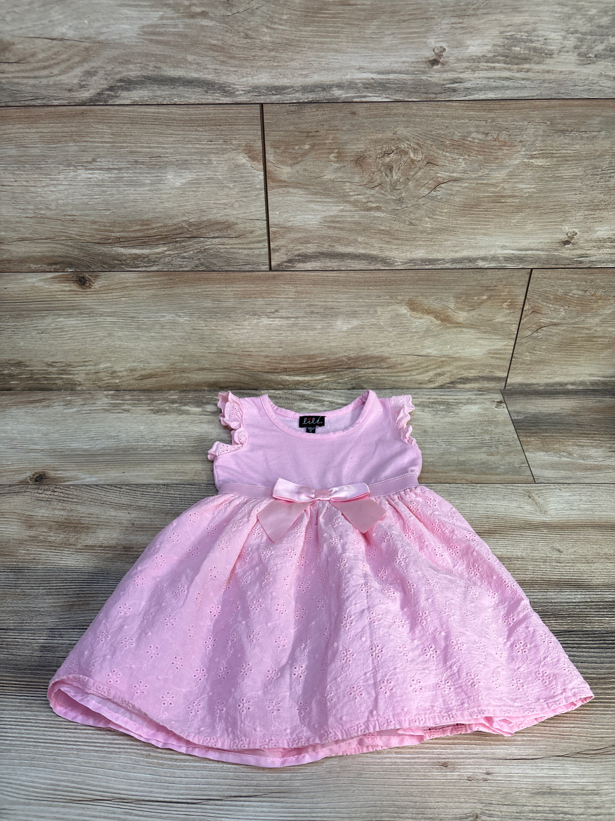 Lilt Eyelet Dress Pink sz 3T