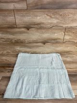 Cloud Island Muslin Swaddle Blanket Seafoam Stripes