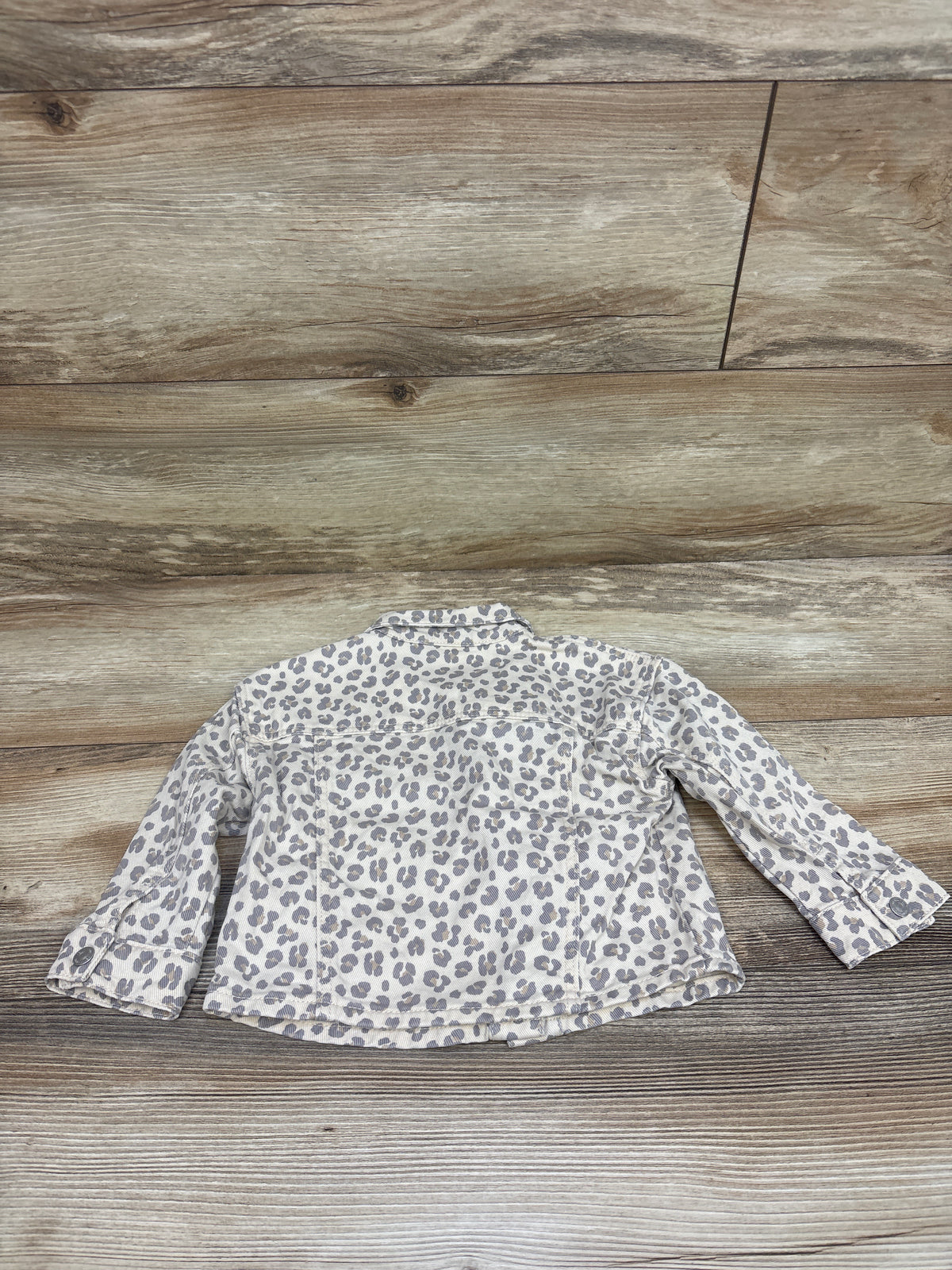 Fred & Flo Leopard Denim Jacket Beige sz 12-18m