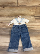 NEW Cat & Jack 3pc Suspender Set White sz 3-6m