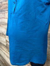 NEW Belly Moms Nursing Henley Shirt Blue sz Large
