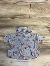 Little Lass Floral Winged Hoodie Grey sz 24m