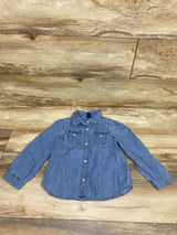Baby Gap Denim Button Up Shirt Blue sz 5T