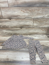 Cat & Jack 2pc Leopard Print Top & Leggings Brown sz 18m