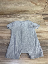 Jumping Beans Zip-Up Shortie Romper Grey sz Newborn