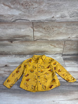 Maximus Rex Button Up Shirt Yellow sz 2T