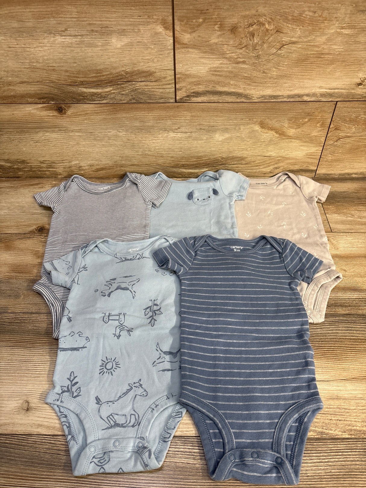 Just One You 5pk Bodysuit Set Blue sz 9m