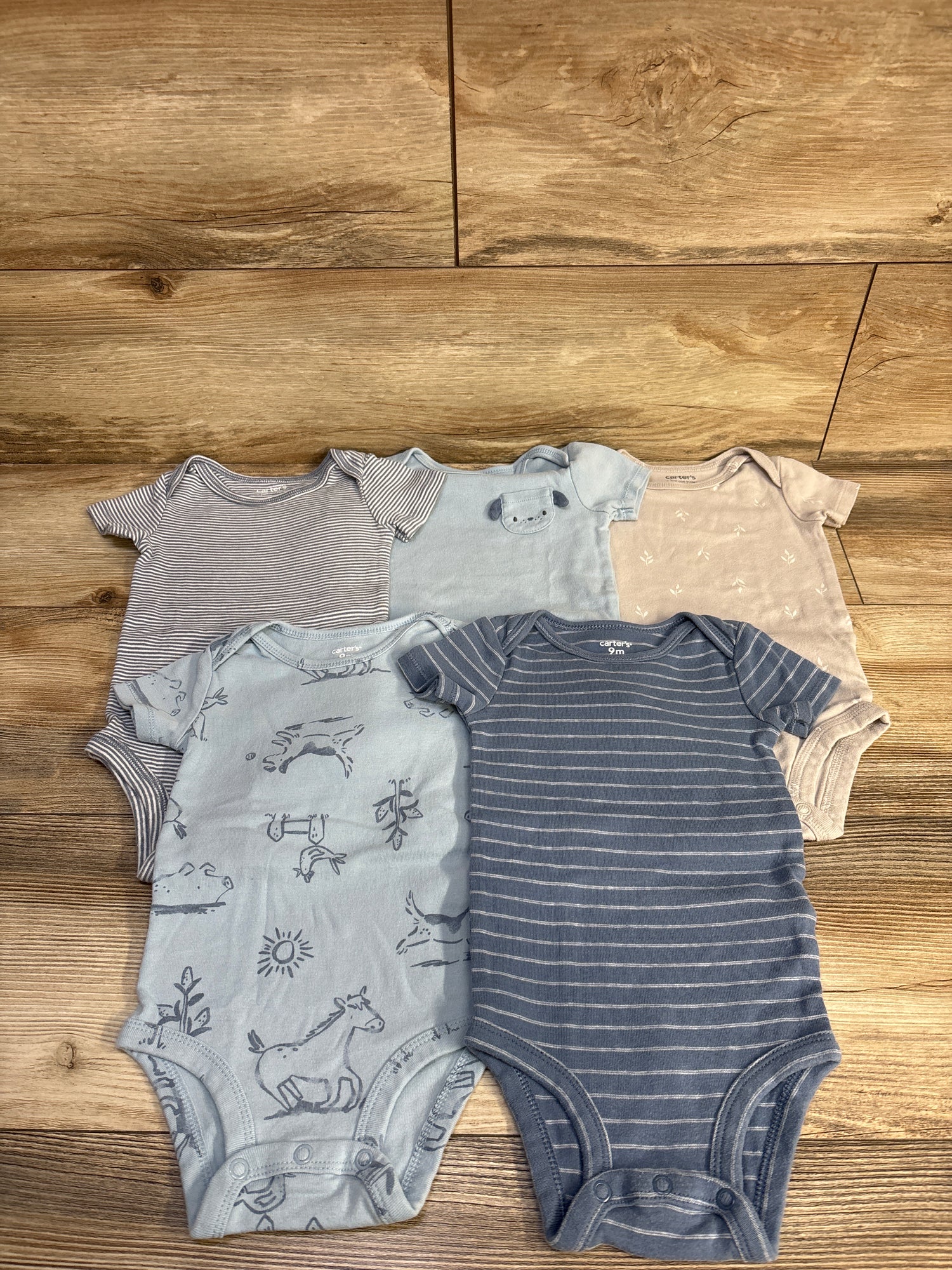 Just One You 5pk Bodysuit Set Blue sz 9m
