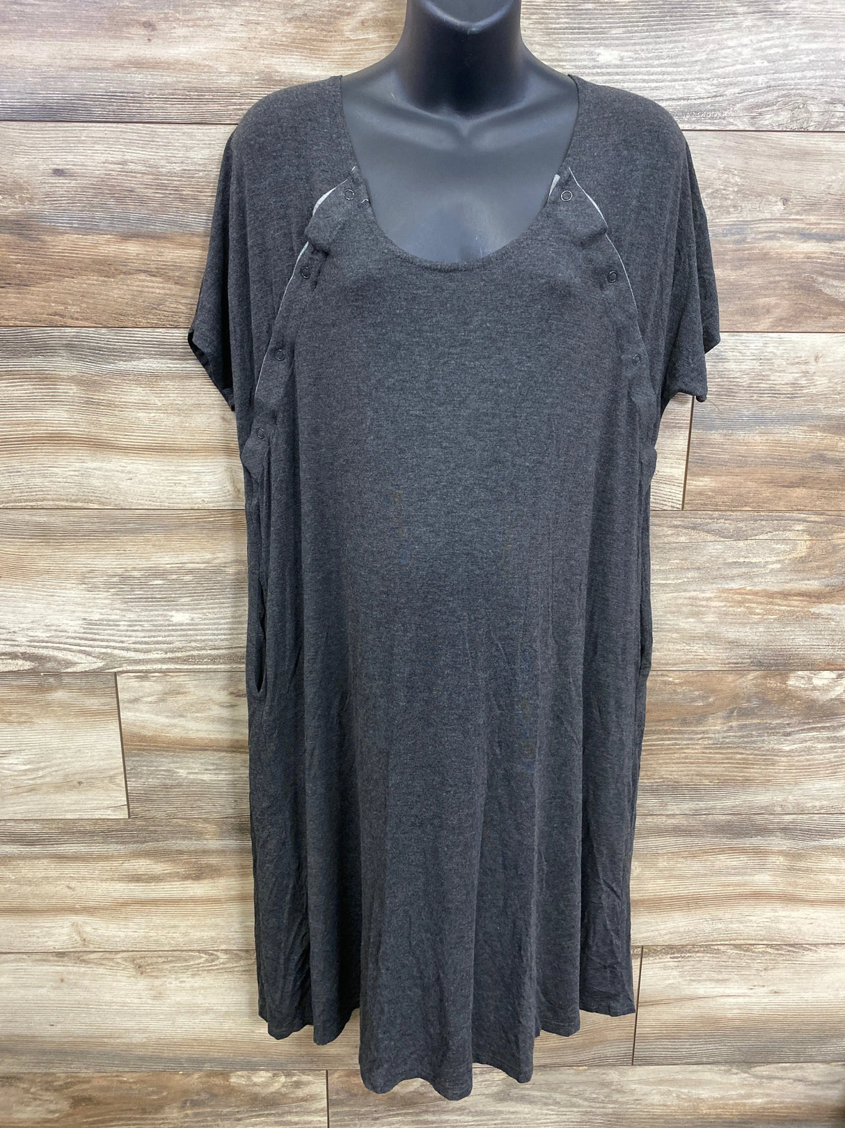 Frida Delivery & Nursing Gown Grey One Size