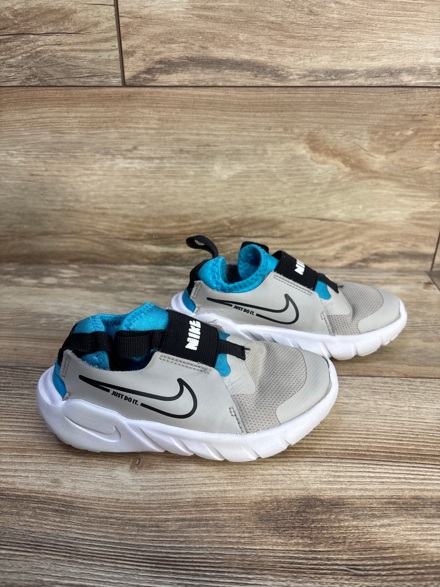 Nike Flex Runner 2 PS 'Light Iron Ore Blue Lightning' Sneakers sz 10.5c
