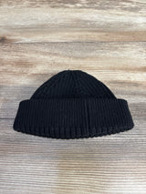 Zara Fold-Over Knit Beanie, Black