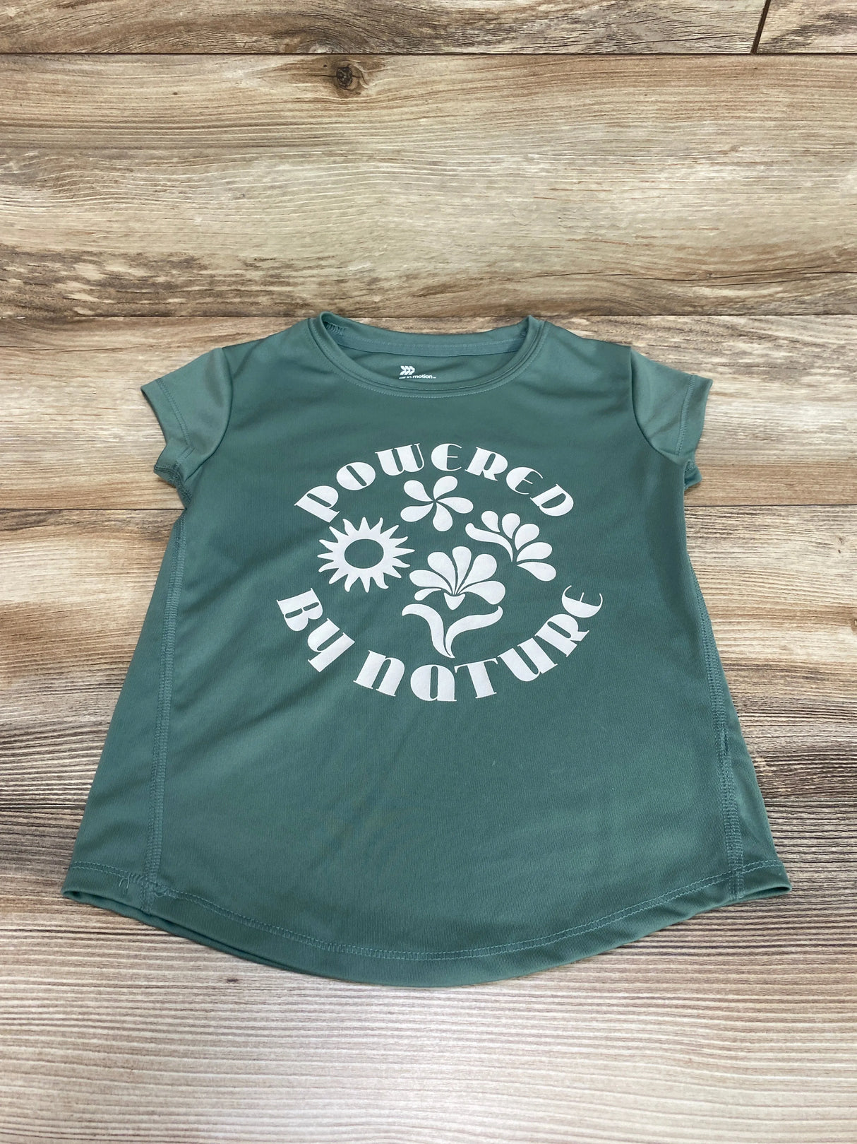 All In Motion Powered By Nature Shirt Green sz 4-5T