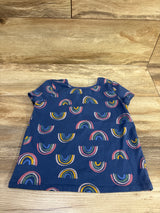 Epic Threads Rainbow Print Shirt Blue sz 5T
