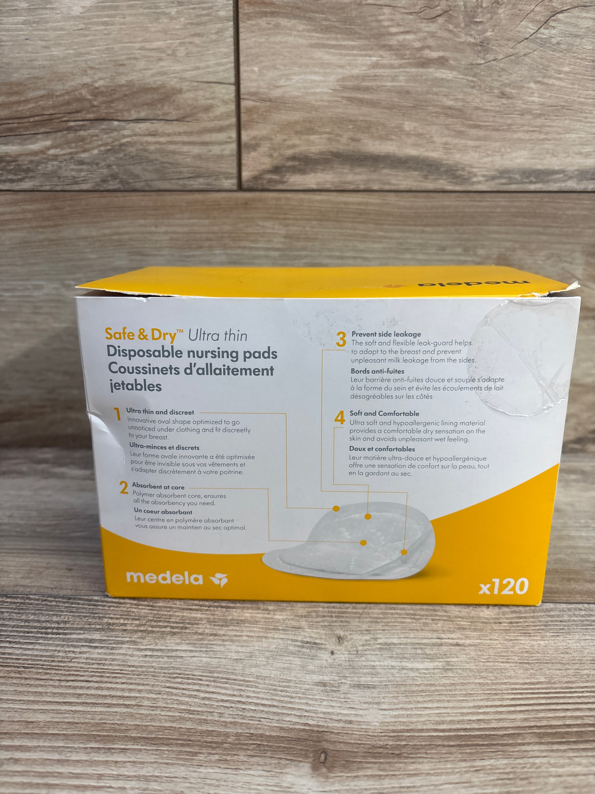NEW Medela Safe & Dry Ultra Thin Disposable Nursing Pads 90ct