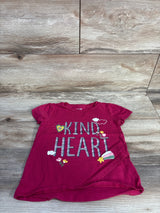 Simple Joys Kind Heart Shirt Red sz 4T