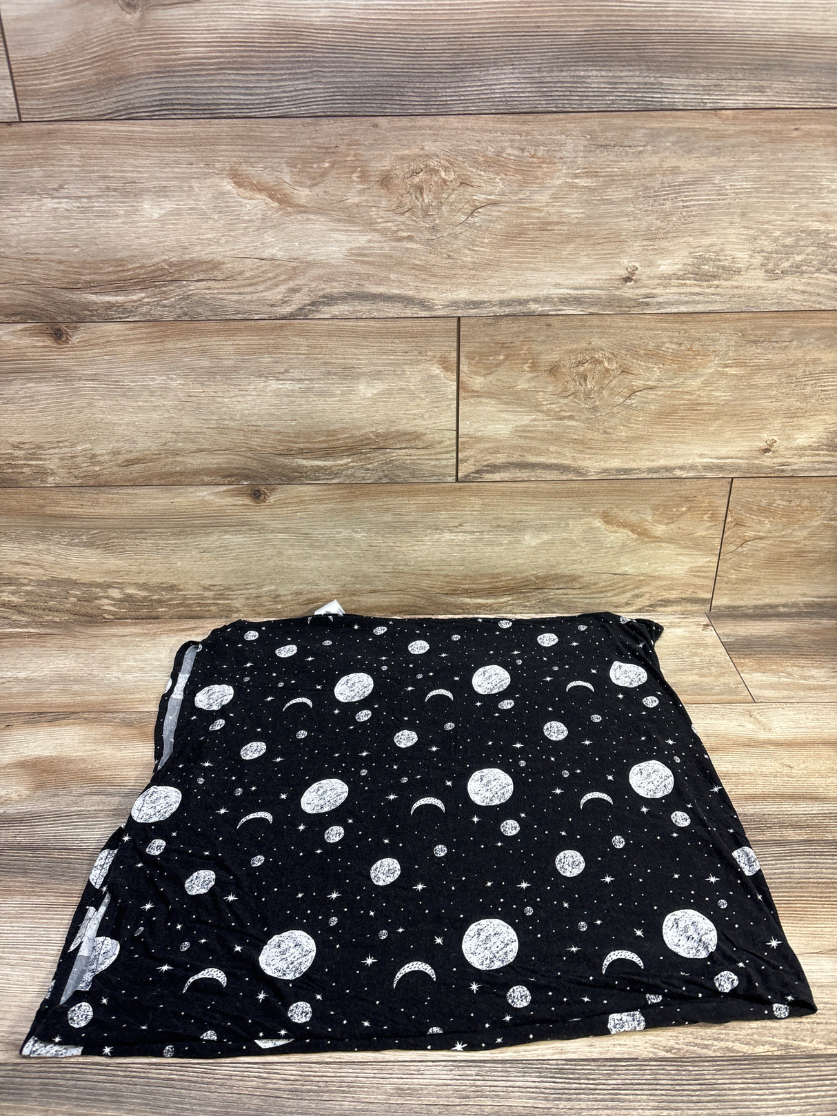 Posh P. Bamboo Swaddle Blanket Moon Print Black