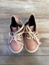 Lace-Up Sweater Ankle Boots Pink sz 6/7c