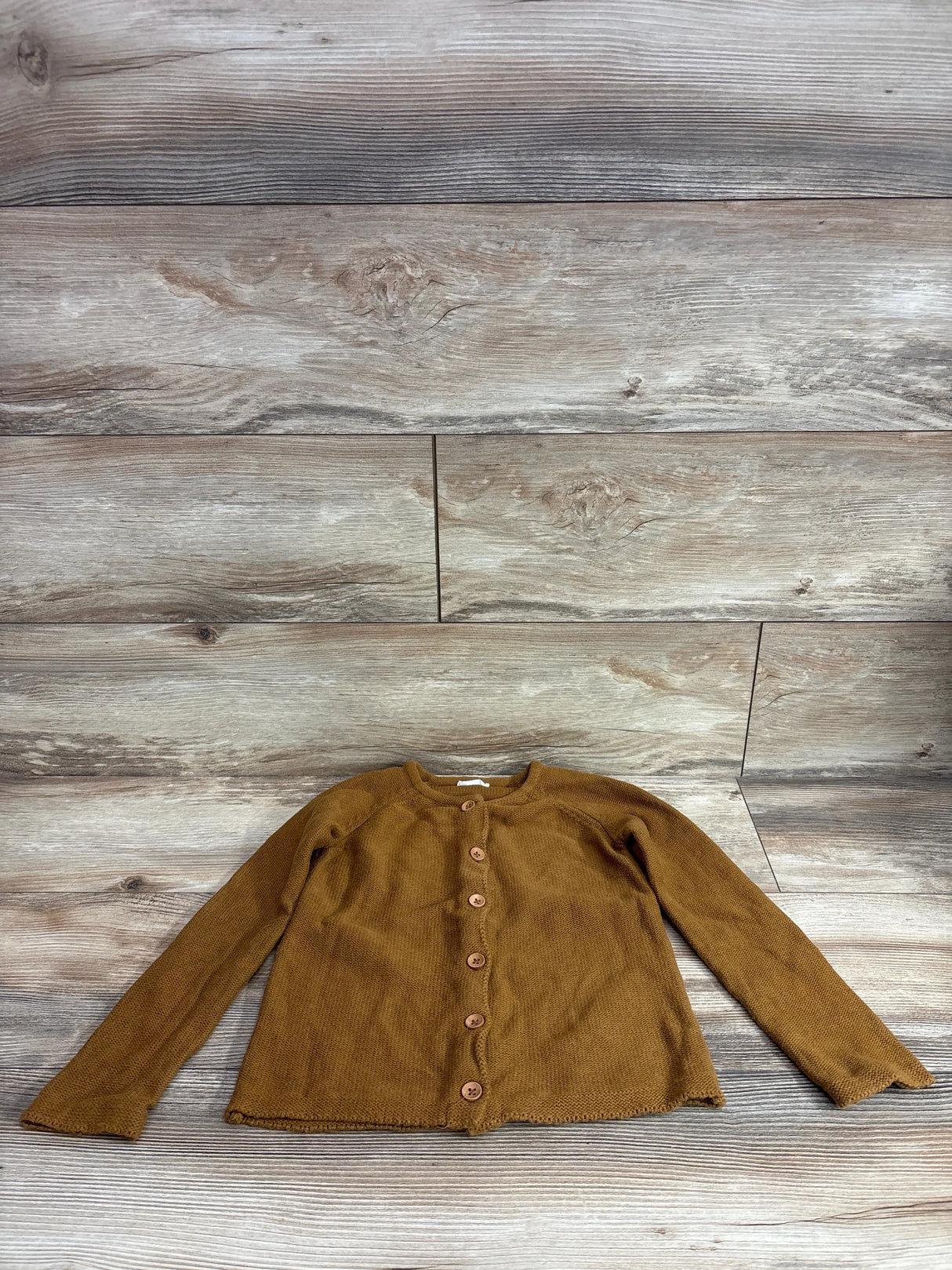 Jamie Kay Organic Simple Cardigan in Camel sz 5T