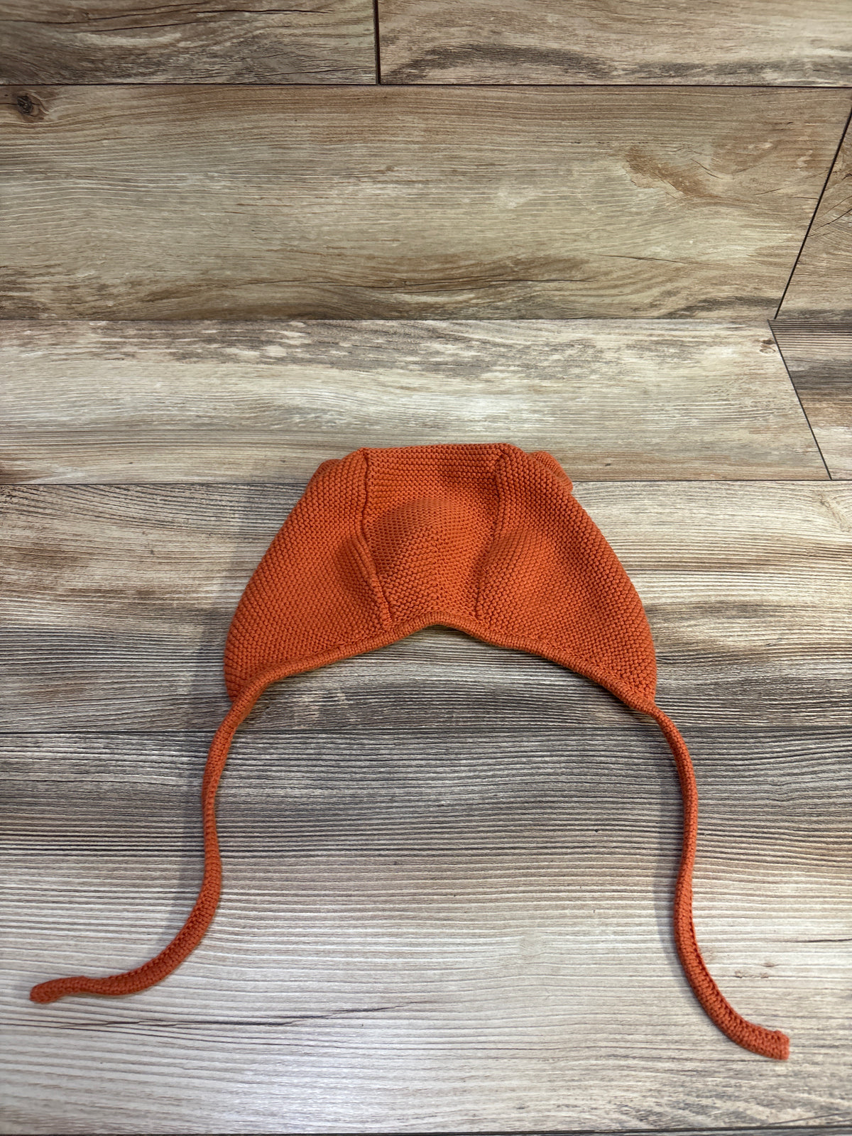 Hanna Andersson Knit Ear Hat Orange sz 2-5T