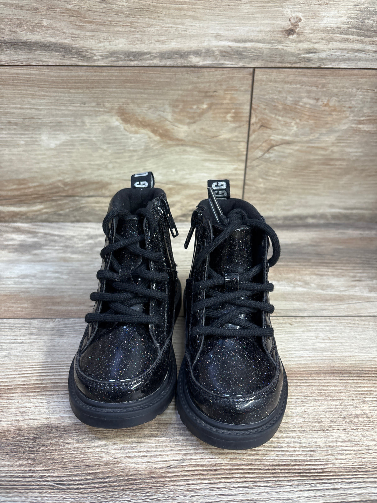 UGG Kids Robley Glitter Boots Black sz 7c