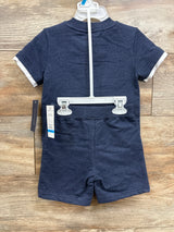 NEW Tommy Hilfiger 2pc Shirt & Shorts Set Navy sz 24m