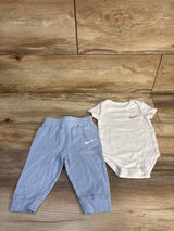 Nike 2pc Bodysuit & Pants Set White sz 6m