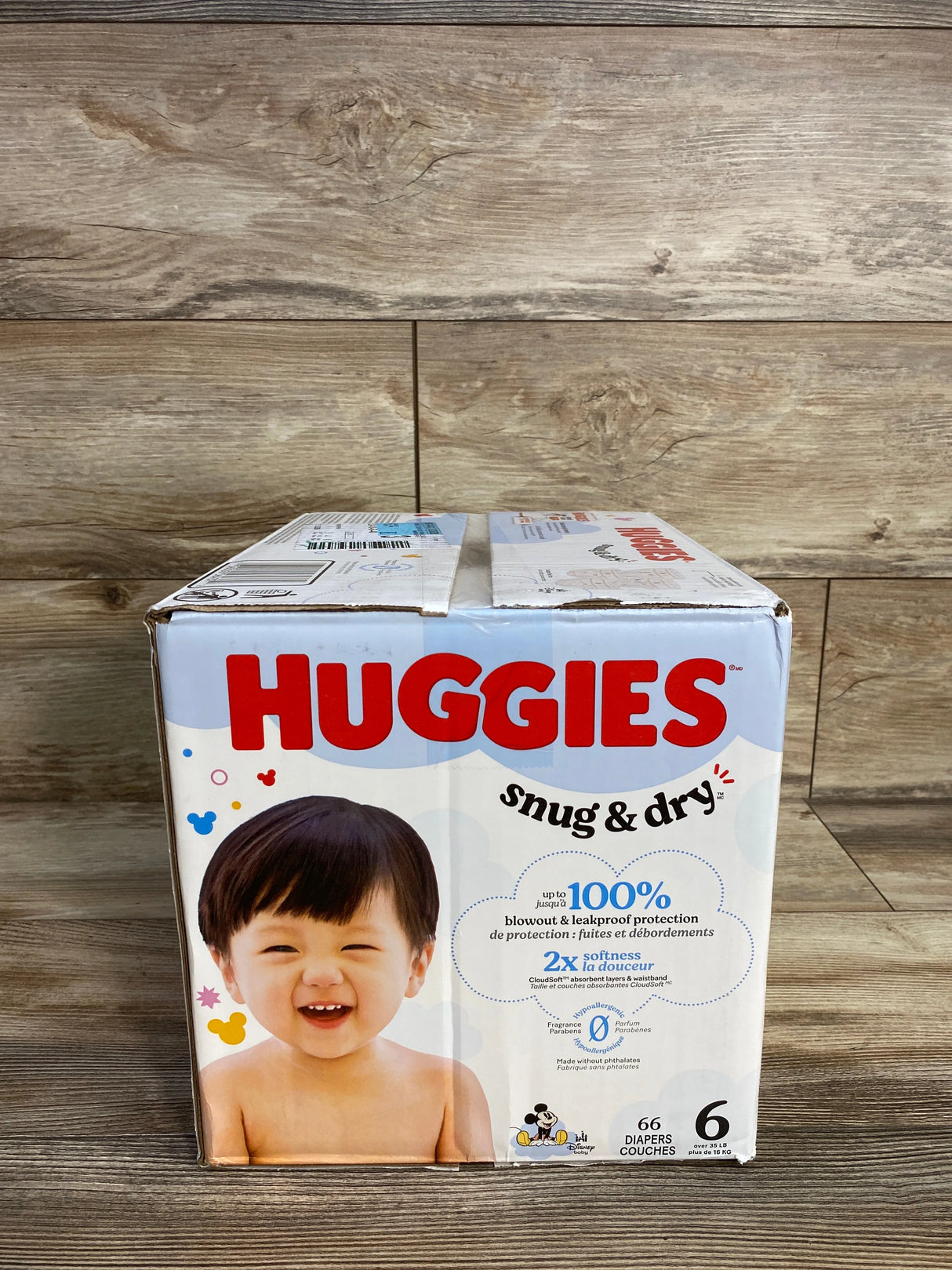 NEW Huggies Snug & Dry Diapers, Size 6 66ct.