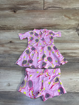 NEW Gigi & Max 2pc Serena Tennis Polo Dress & Shorts Set Pink sz 18-24m