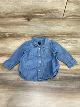 Baby Gap Chambray Button Up Shirt sz 12-18m