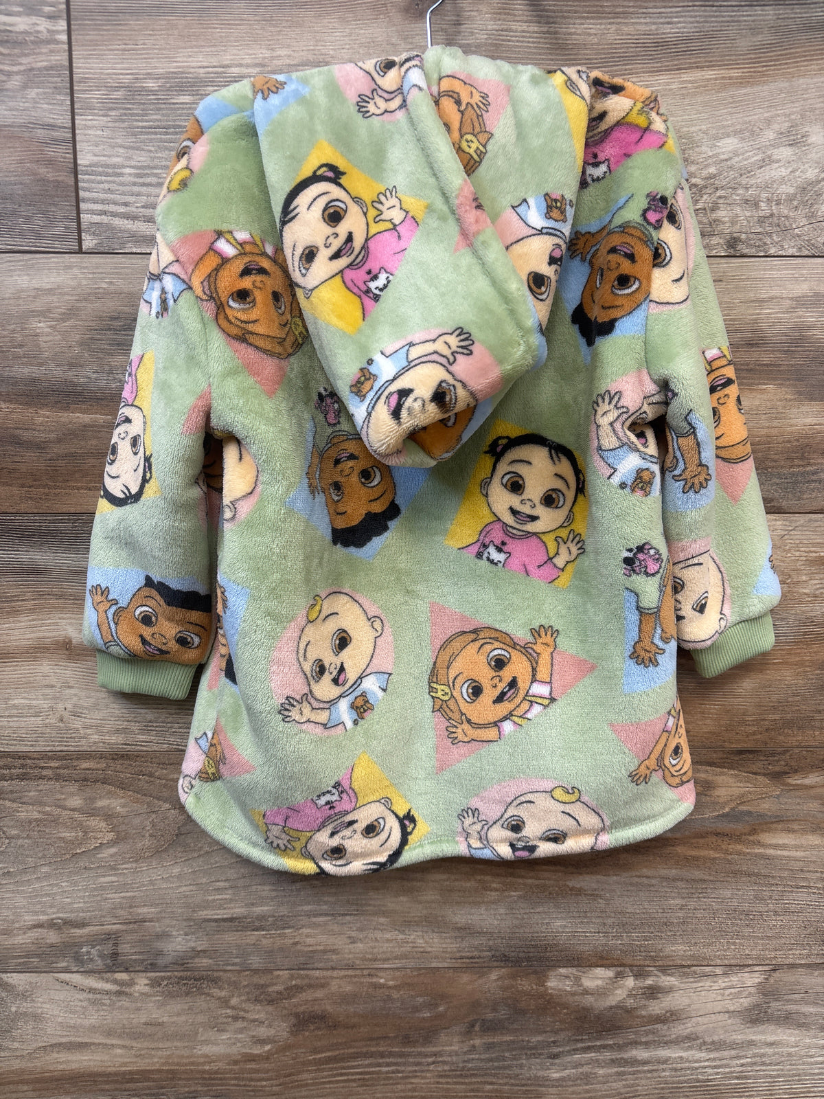 Cocomelon Plush Oversized Pullover Hoodie Green sz 5T