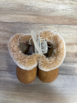 NEW First Steps by Stepping Stone Faux Fur Boots Brown sz 4c