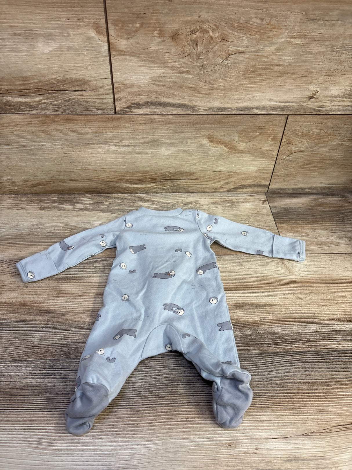 Carter's Otter Sleeper Blue sz Newborn