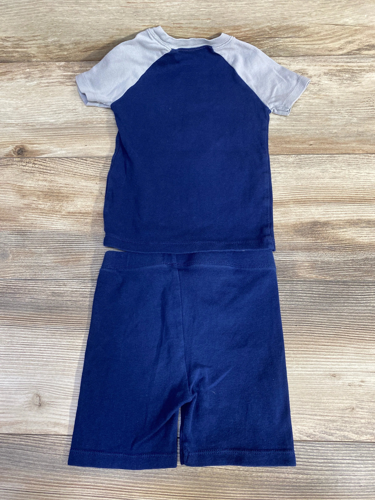 Member's Mark 2pc Rawr! Pajama Set Grey/Navy sz 4T