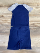 Member's Mark 2pc Rawr! Pajama Set Grey/Navy sz 4T