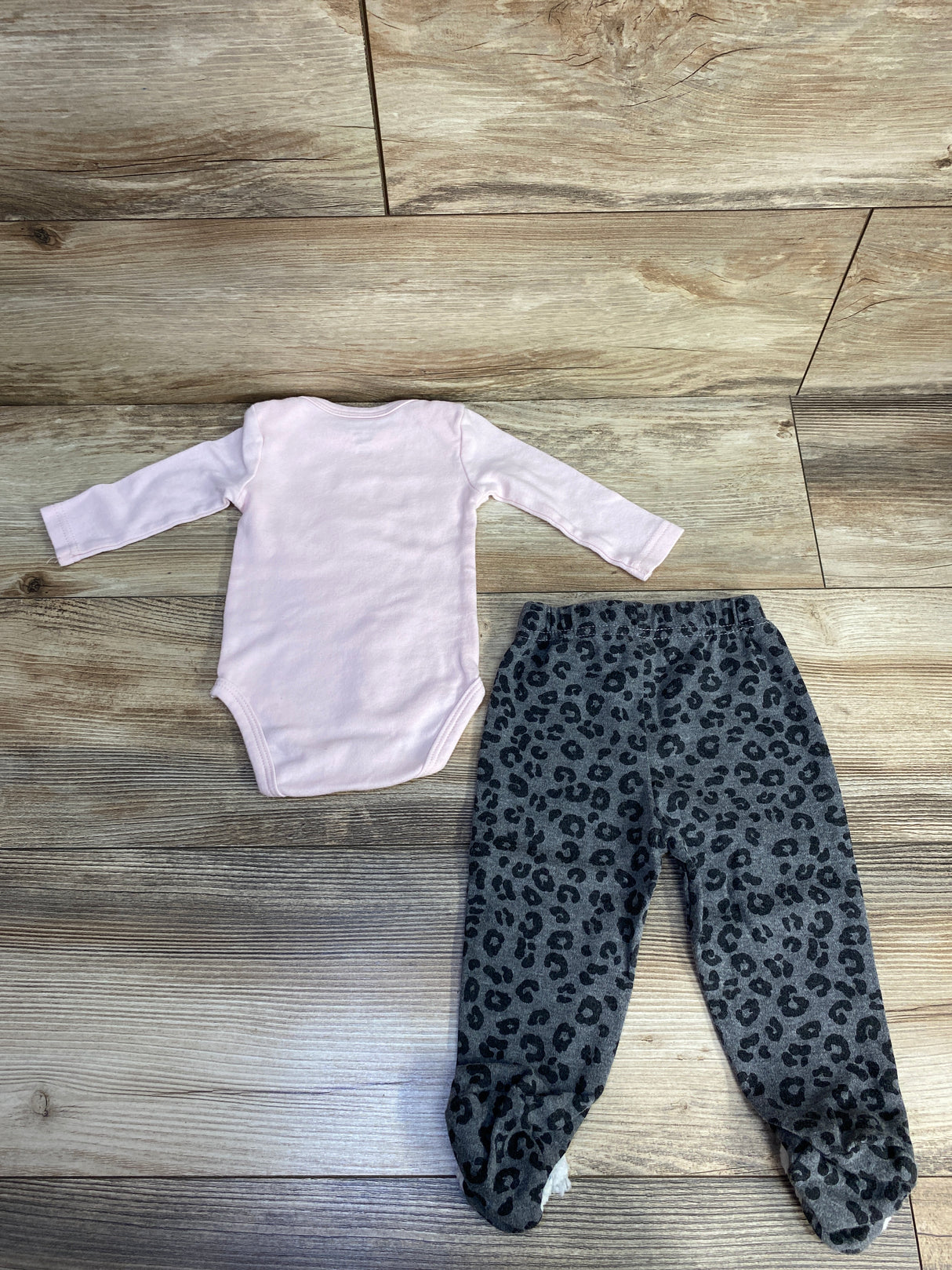 Mon Cheri Baby 2pc Cat Bodysuit Set Pink sz 3-6m